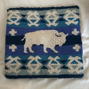 Western Bison Wool Zippered Pillow Case